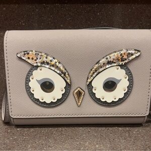 Kate Spade Gray Owl Design Crossbody Bag (NWT)